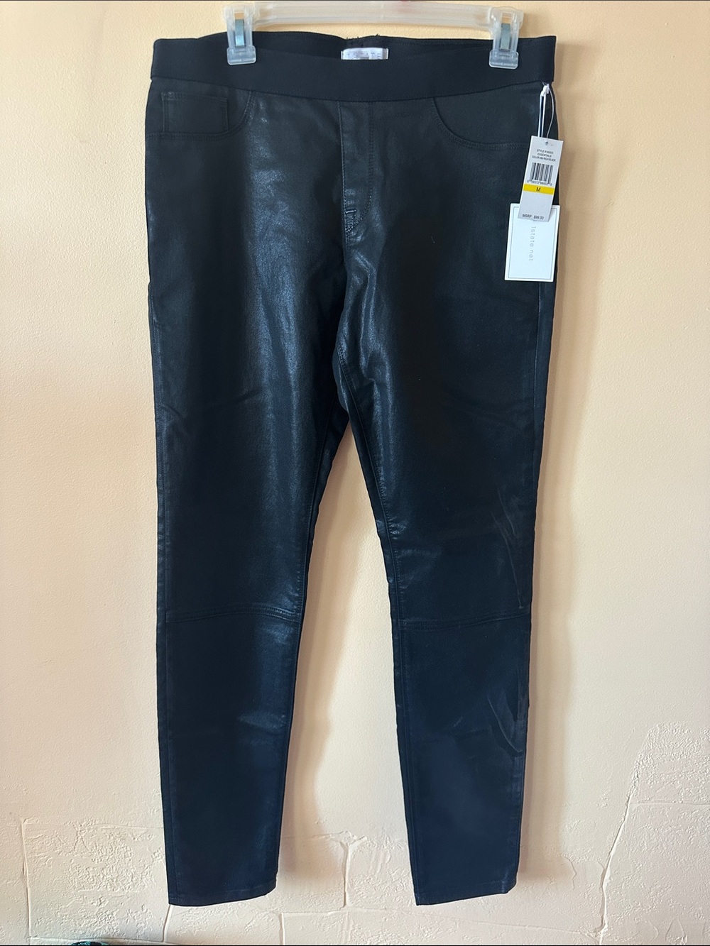 1. STATE Faux Leather Pull-On Pants | Size Medium | NWT